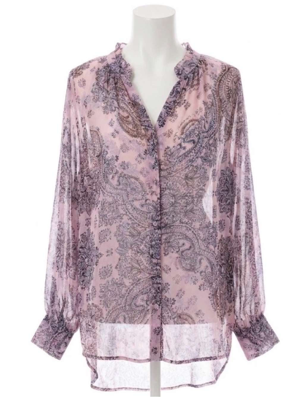 NWT 2026 JOHNNY WAS PURPLE MORELLE BLOUSE MATCHING CAMI TULAROSE L $255